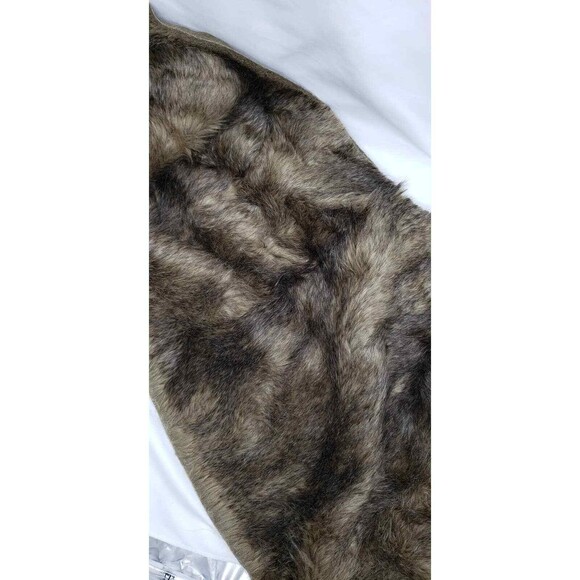 Faux Fur Brown Mulit-Toned Fabric Craft Gnome NEW Large Piece - Picture 2 of 6
